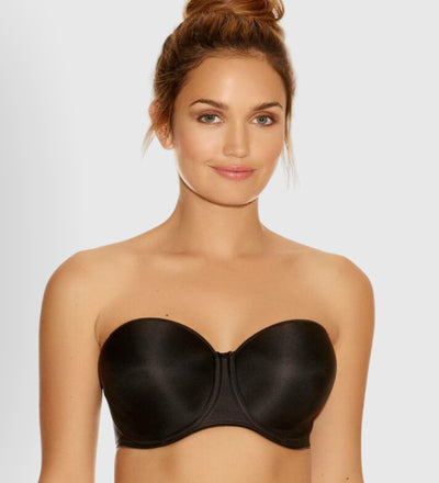 PURE STYLE Girlfriends Women's Uplifting Ultra Light Deep V Strapless Bra,  Black, A at  Women's Clothing store